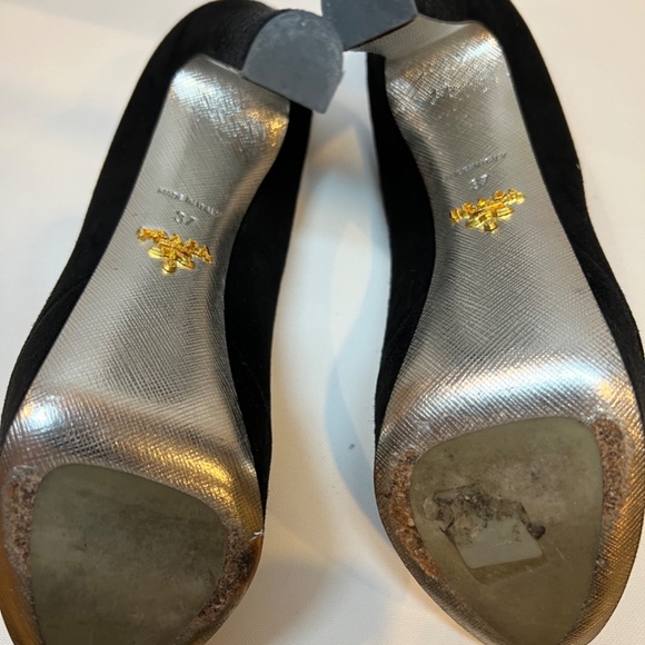 Prada Black Suede Platform Stiletto - Picture 4 of 5